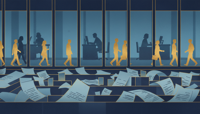 Symbolische KI-Illustration zu soziales und arbeit.